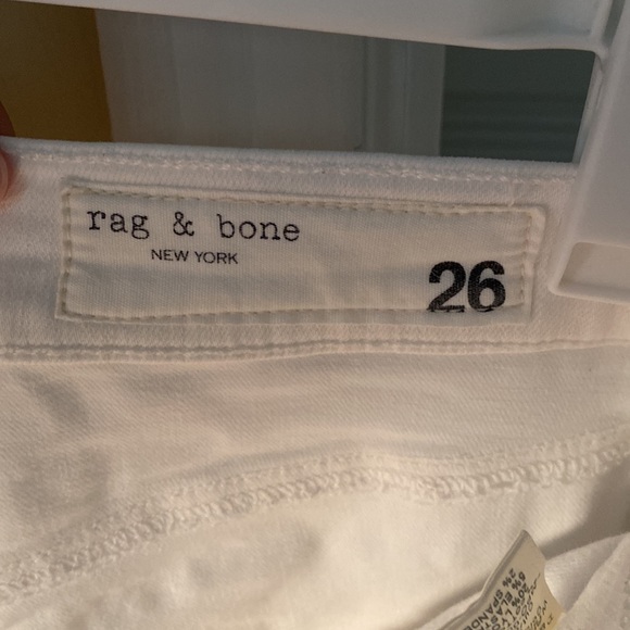 High rise Skinny Rag & Bone White jeans - Picture 3 of 3